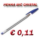 PENNA SFERA CRISTAL ROSSO BIC